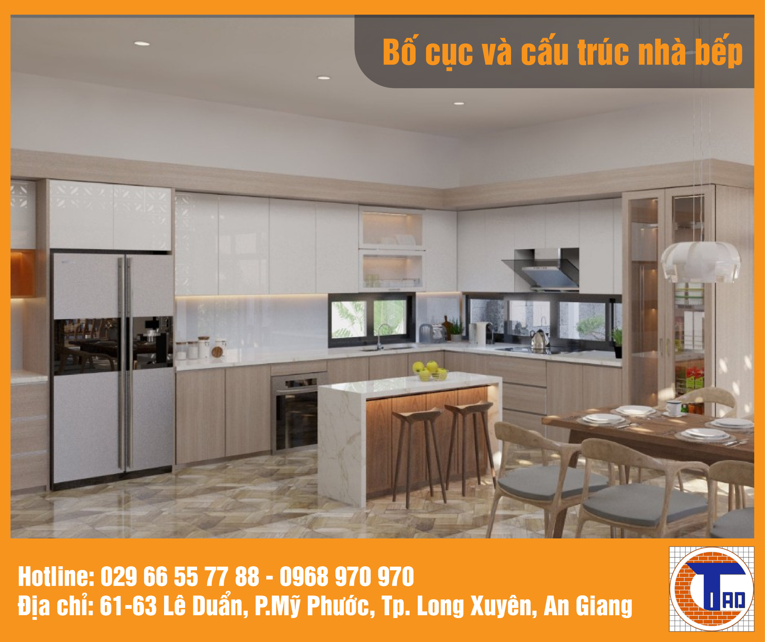 Bố cục và cấu trúc nhà bếp